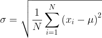 Bevölkerungsstandardabweichung