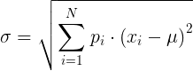 zufällige Standardabweichung