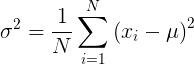 variance de la population