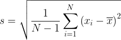 Écart type d'échantillon