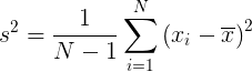 variance de l'échantillon